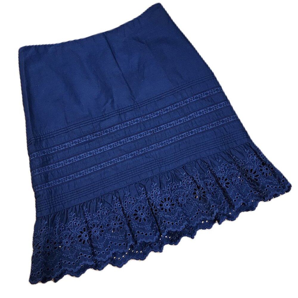 Lauren Ralph Lauren Eyelet trimmed Pencil Skirt  LIke New!